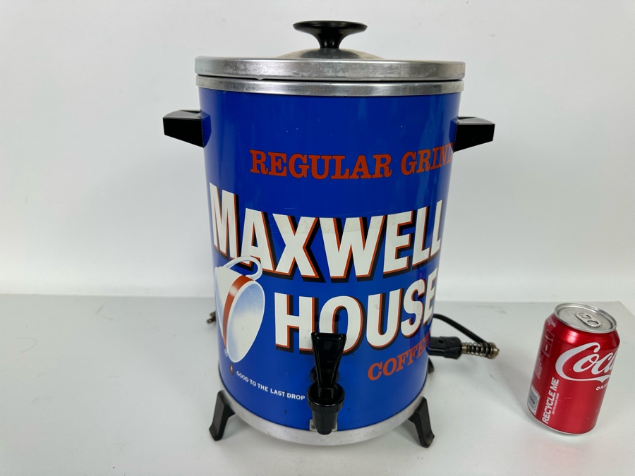 Vintage Maxwell House Advertising West Bend Coffee Maker Percolator 30 Cups 15H [Photo 4]