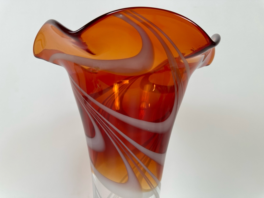 Art Glass Vase 13H [Photo 4]