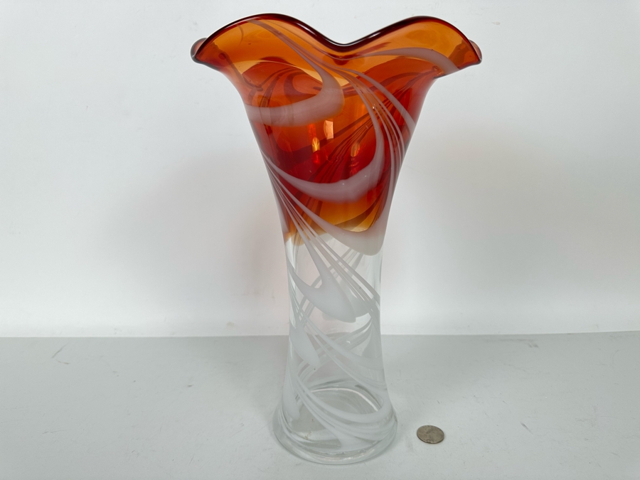 Art Glass Vase 13H [Photo 7]