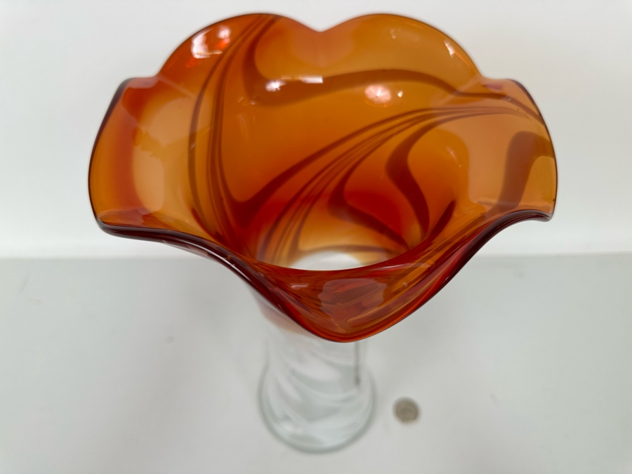 Art Glass Vase 13H [Photo 8]