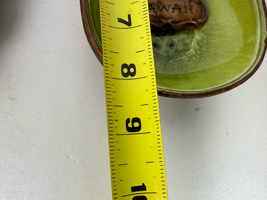 Pair Of Vintage Mid-Century Treasure Craft Hawaii Themed Trinket Dishes 8H [Photo 13]