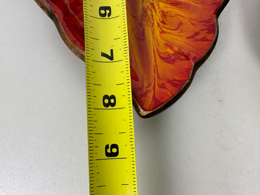 Pair Of Vintage Mid-Century Treasure Craft Hawaii Themed Trinket Dishes 8H [Photo 12]