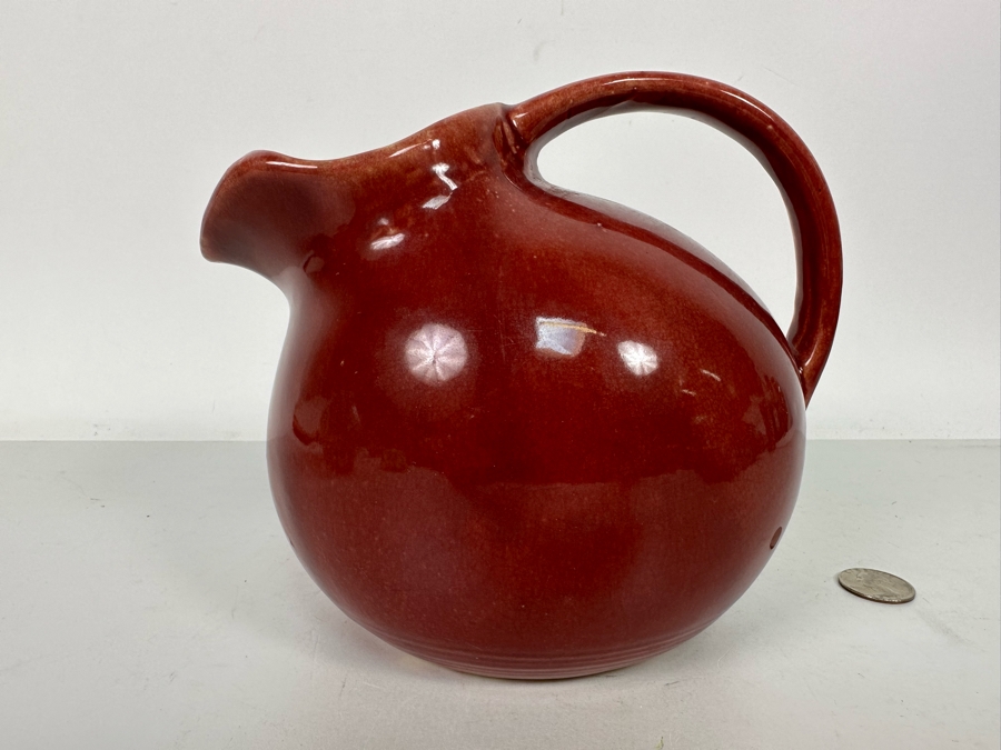 Vintage McCoy USA Pottery Pitcher Maureen Red 6H [Photo 6]