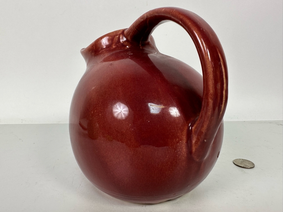 Vintage McCoy USA Pottery Pitcher Maureen Red 6H [Photo 7]