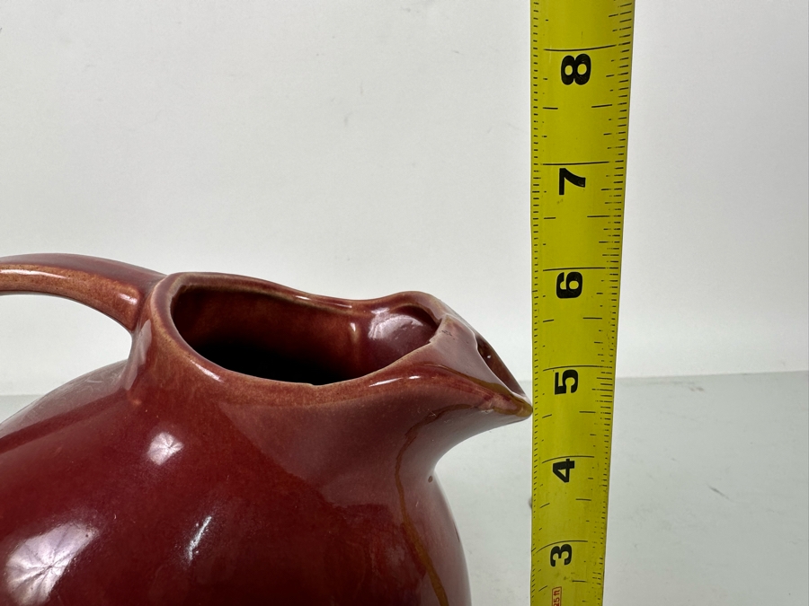 Vintage McCoy USA Pottery Pitcher Maureen Red 6H [Photo 10]