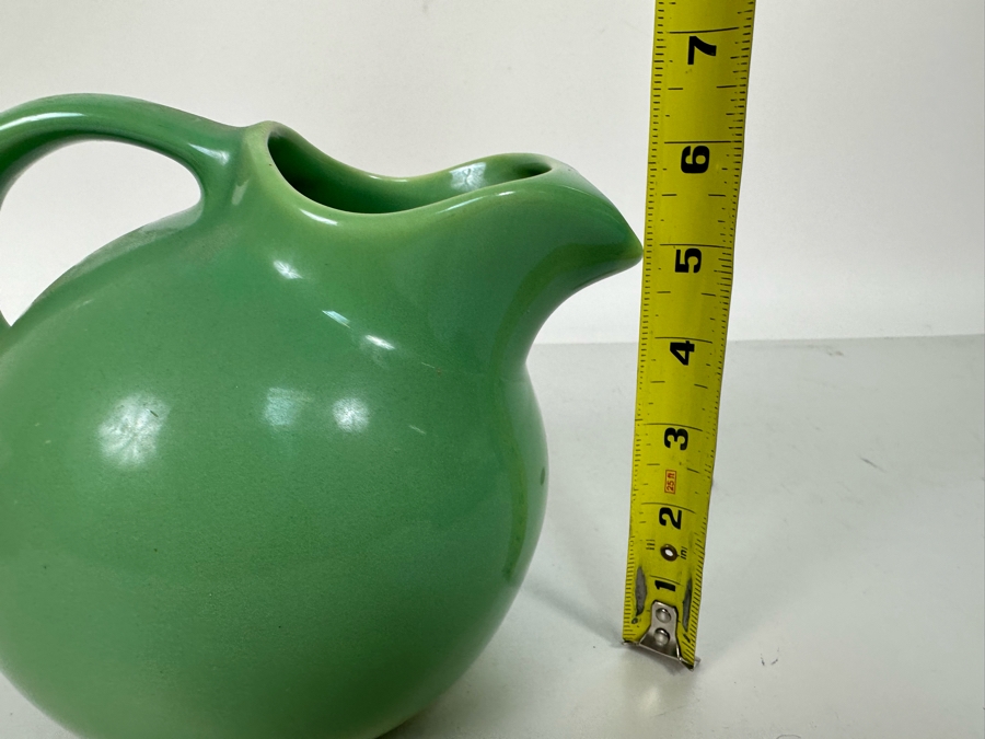 Vintage Mid-Century Modern Jade Green Ball Pitcher GMB Gladding McBean California Pottery 6H [Photo 10]