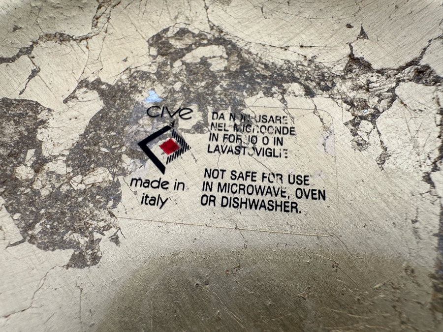 CIVE Italian Glass Bowl 10W And Plate 15.5W [Photo 9]