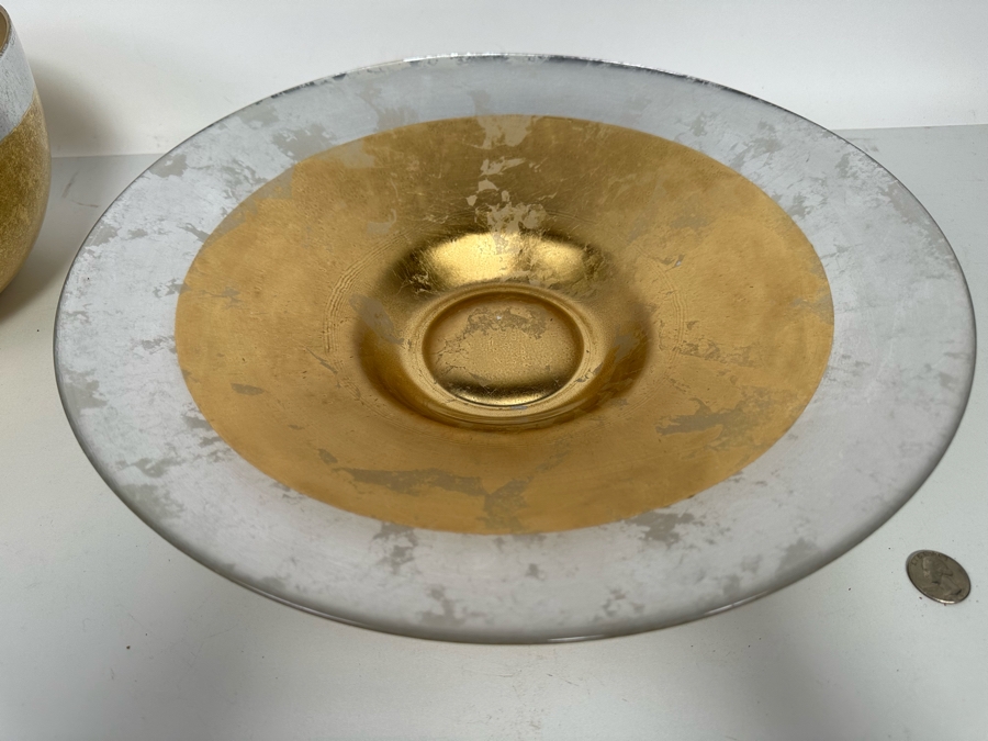 CIVE Italian Glass Bowl 10W And Plate 15.5W [Photo 6]