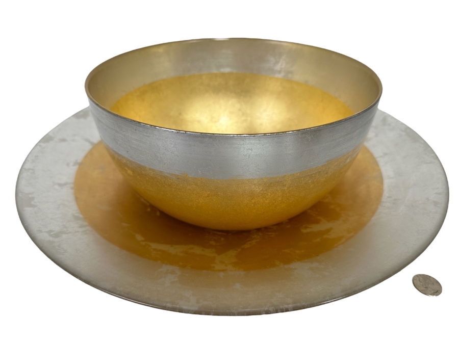 CIVE Italian Glass Bowl 10W And Plate 15.5W [Photo 1]