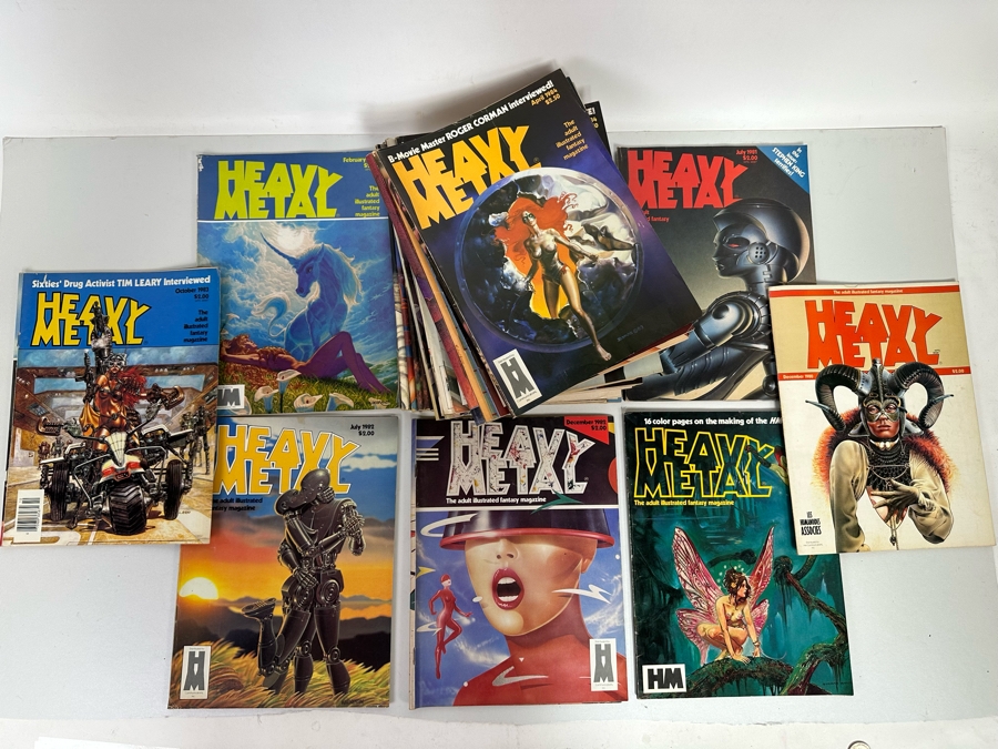 30 Vintage Heavy Metal Adult Illustrated Fantasy Magazines [Photo 3]