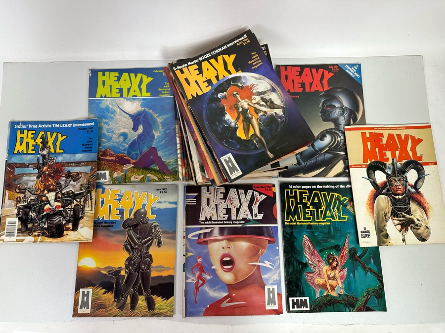 30 Vintage Heavy Metal Adult Illustrated Fantasy Magazines [Photo 2]
