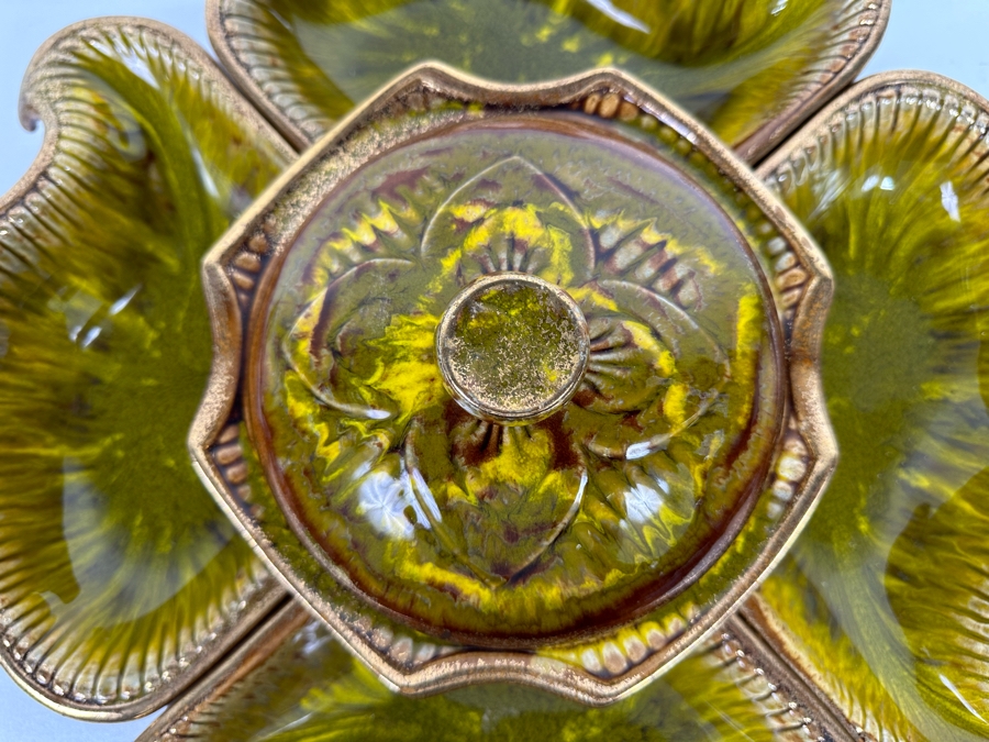 Vintage Mid-Century California Original Pottery Chip & Dip Bowl Set #144 6 Pieces 15W X 4H [Photo 9]