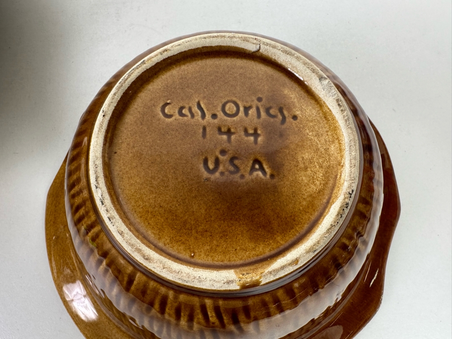 Vintage Mid-Century California Original Pottery Chip & Dip Bowl Set #144 6 Pieces 15W X 4H [Photo 14]