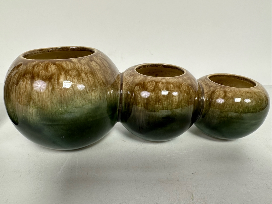 Three Mid-Century Pottery Pieces: Monterey Pottery Starfish Sculpture 8.5W, Hull Pottery Three Section Ball Planter 9.5W And Small Frankoma Pottery Vessel 5H [Photo 8]