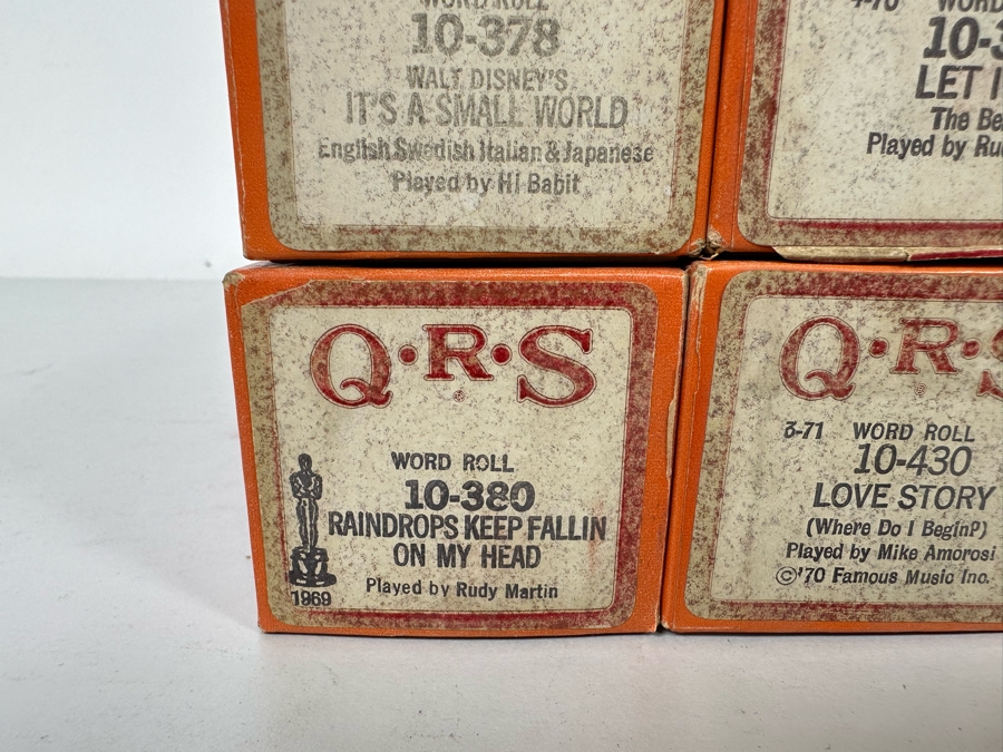 Eleven QRS Word Player Piano Rolls: Walt Disney's It's A Small World, The Beatles Let It Be, Simon & Garfunkel The Sound Of Silence And Bridge Over Troubled Waters [Photo 12]