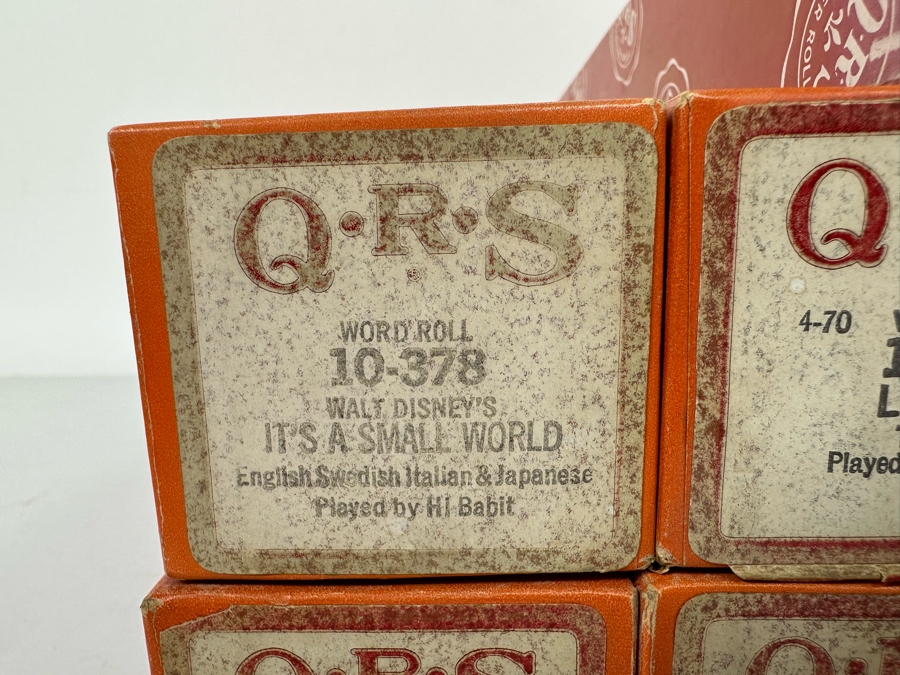 Eleven QRS Word Player Piano Rolls: Walt Disney's It's A Small World, The Beatles Let It Be, Simon & Garfunkel The Sound Of Silence And Bridge Over Troubled Waters [Photo 6]