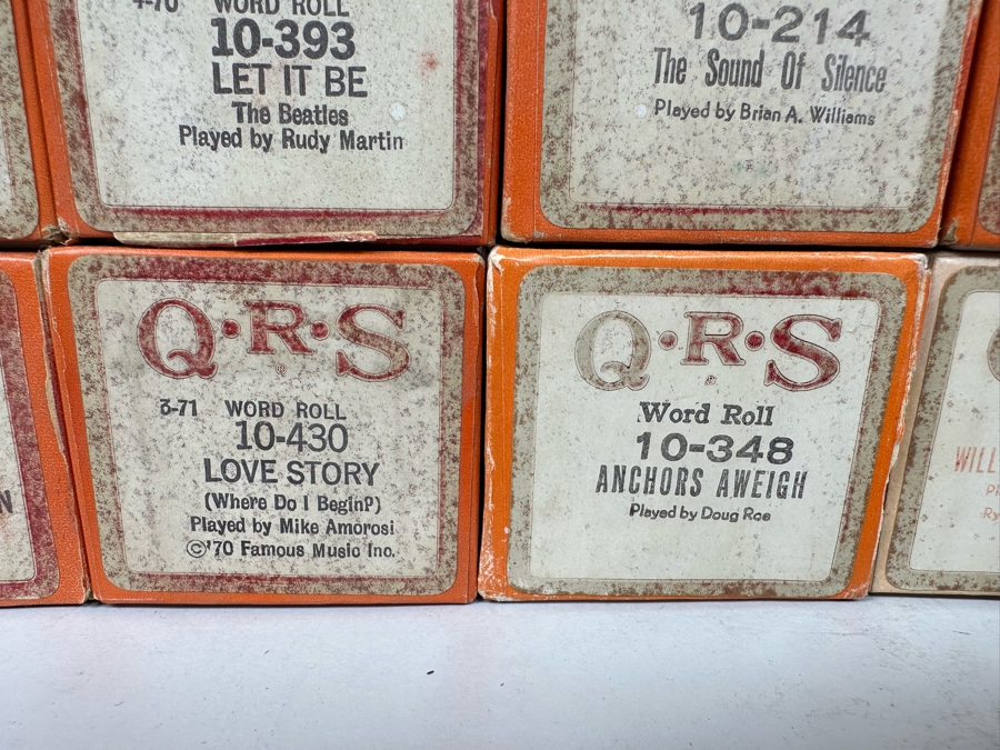 Eleven QRS Word Player Piano Rolls: Walt Disney's It's A Small World, The Beatles Let It Be, Simon & Garfunkel The Sound Of Silence And Bridge Over Troubled Waters [Photo 11]