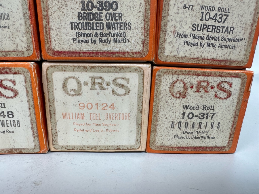 Eleven QRS Word Player Piano Rolls: Walt Disney's It's A Small World, The Beatles Let It Be, Simon & Garfunkel The Sound Of Silence And Bridge Over Troubled Waters [Photo 10]