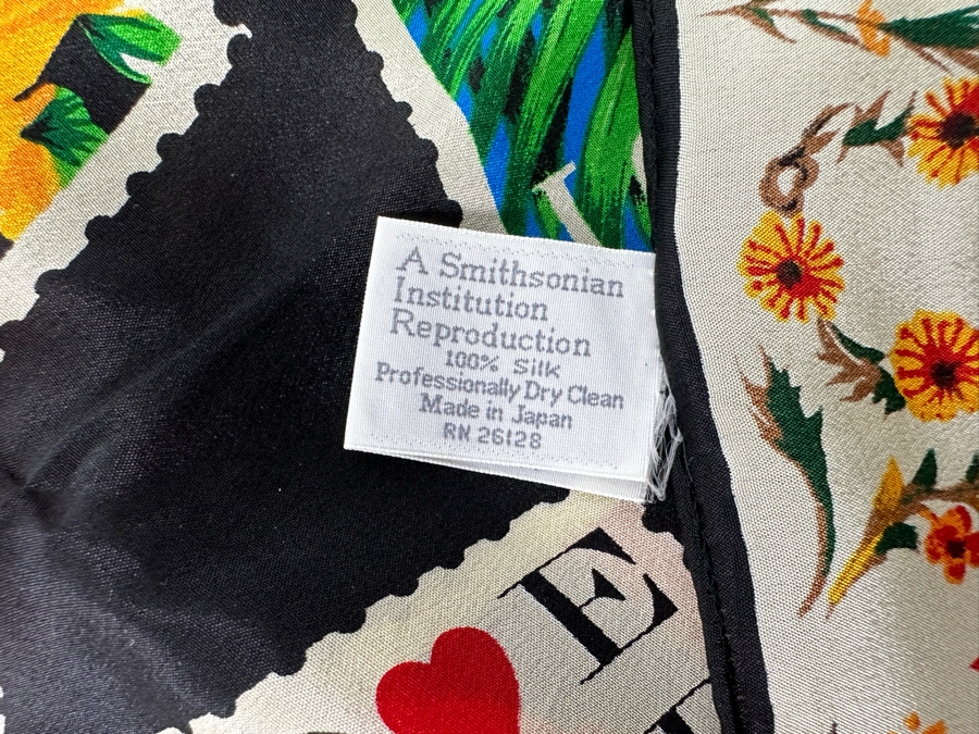 Smithsonian Institution LOVE United States Postage Stamp Silk Scarf 30 X 30 [Photo 7]