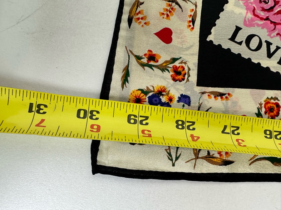 Smithsonian Institution LOVE United States Postage Stamp Silk Scarf 30 X 30 [Photo 8]