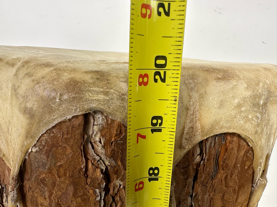 Large Vintage Native American Hide Covered Tom Tom Drum With Wooden Body 13W X 20H [Photo 8]