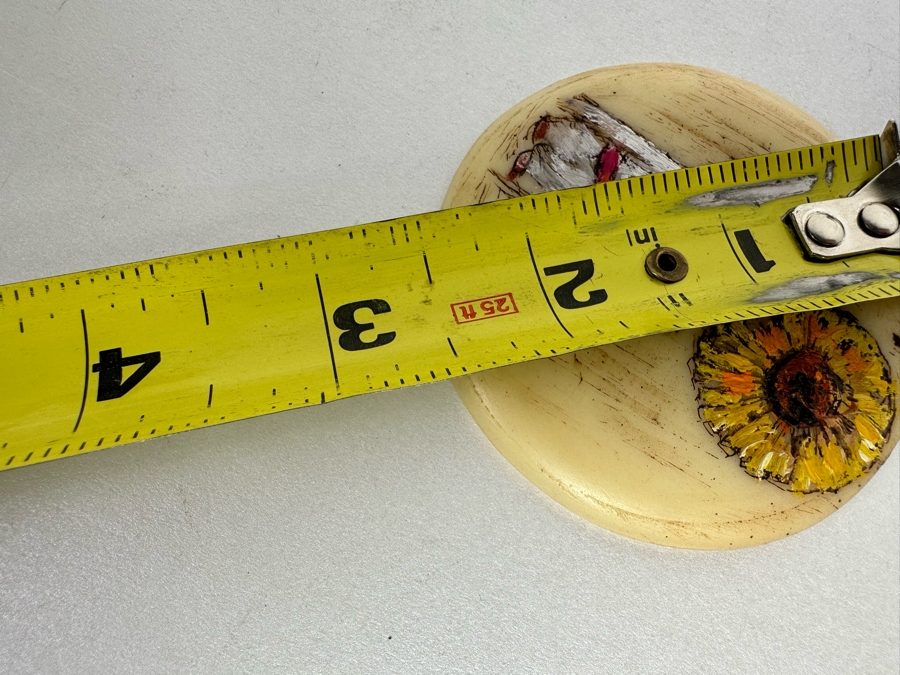 Pair Of Vintage Ted De Grazia Hand Painted Resin Pendants And Vintage 1985 De Grazia Goebel Figurine 5.5H [Photo 14]