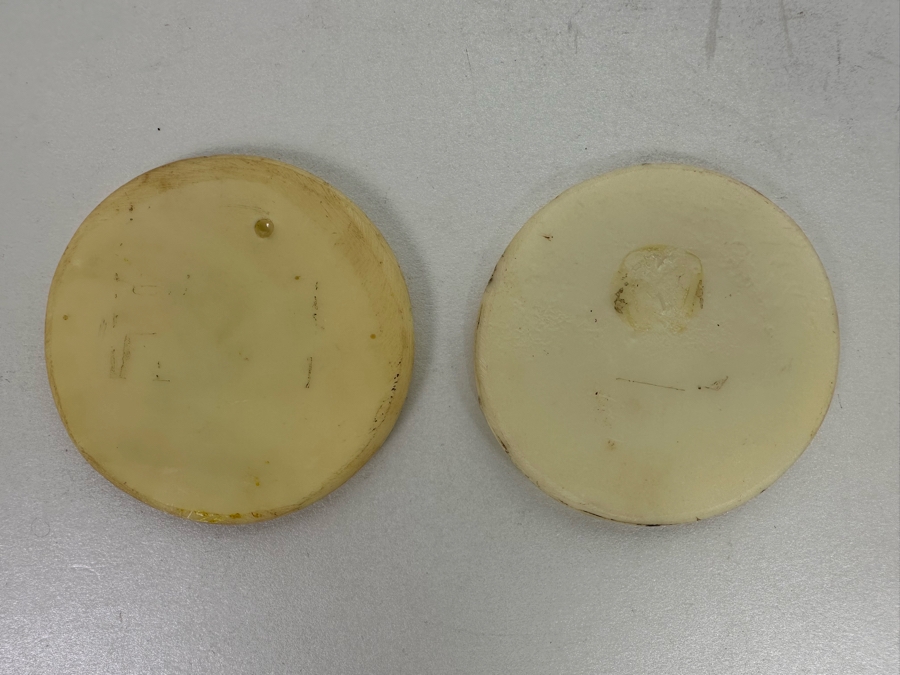 Pair Of Vintage Ted De Grazia Hand Painted Resin Pendants And Vintage 1985 De Grazia Goebel Figurine 5.5H [Photo 13]