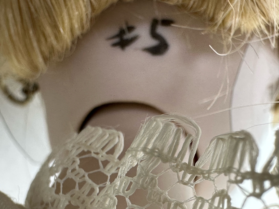 Rare Limited Edition Porcelain Barbie Doll Originally Sold For $550 Each In 1980 By Margaret Marschang And Patricia Wilson 18H Numbered 5 Of 1,000 Modelled After The 1959 Swimsuit Blonde Ponytail Barbie With Wooden Stand [Photo 18]