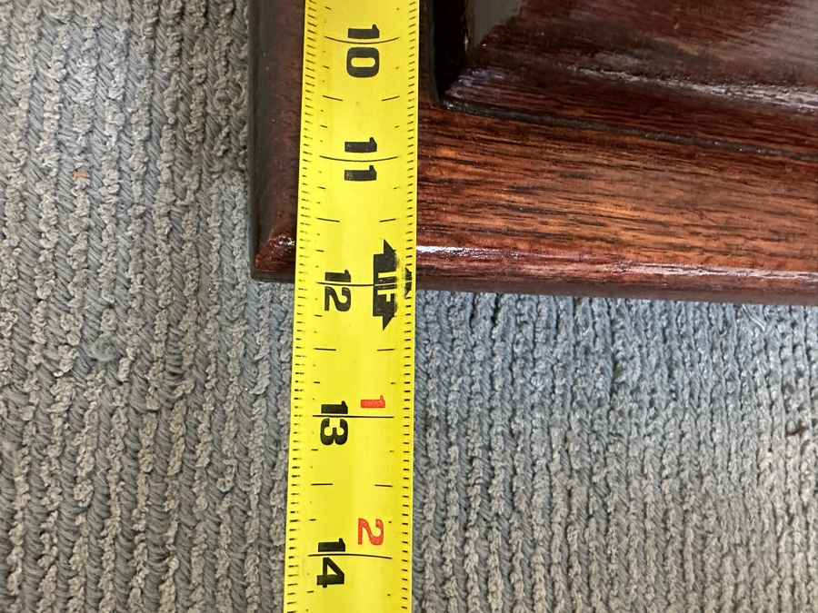 Vintage Wooden Oak Stand 12W X 12D X 34H [Photo 11]