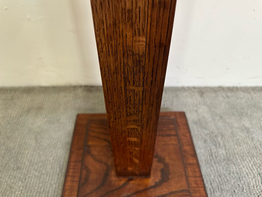 Vintage Wooden Oak Stand 12W X 12D X 34H [Photo 6]