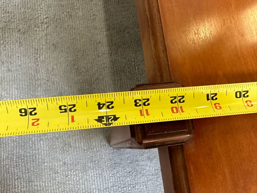 Mid-Century Modern Solid Teak Coffee Table Heavy 60W X 24D X 17H [Photo 13]