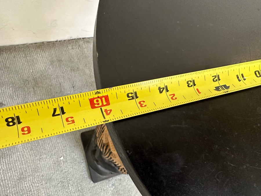 Hand Carved Animal Figural Side Table Made In Kenya 16W X 26H [Photo 10]