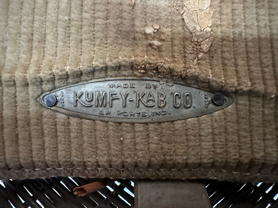 Vintage Kumfy-Kab Co Wicker Doll Carriage Buggy Made In La Porte, Indiana 44W X 17D X 29H  [Photo 17]
