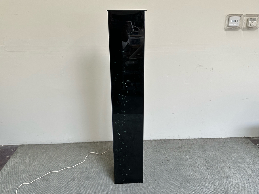 Mid-Century Modern Acrylic Freestanding Corner Clock With Cascading Lights Inside In Manner Of George Nelson 16W X 9D X 63H [Photo 5]