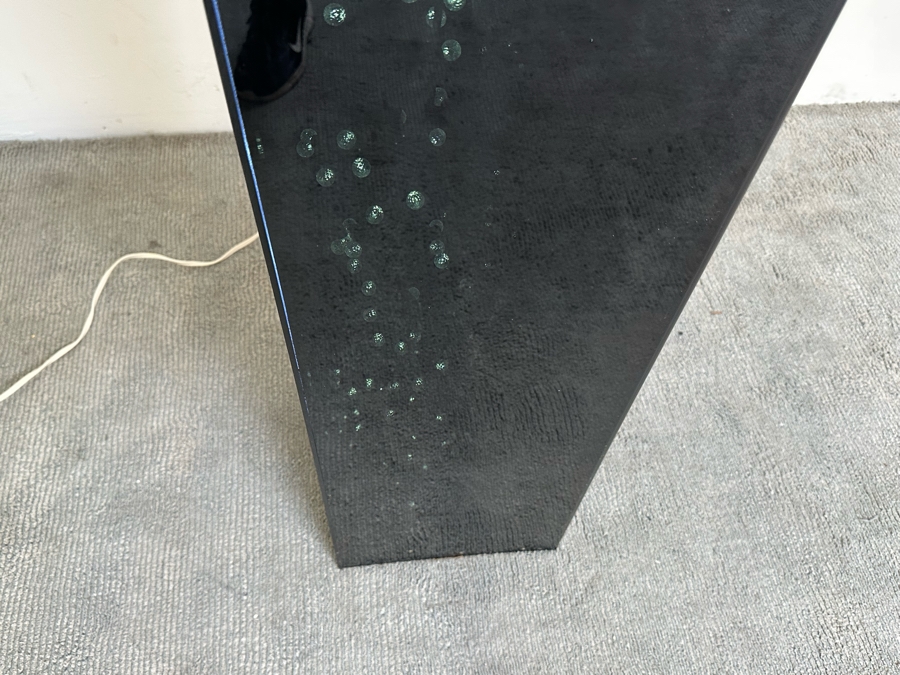 Mid-Century Modern Acrylic Freestanding Corner Clock With Cascading Lights Inside In Manner Of George Nelson 16W X 9D X 63H [Photo 6]