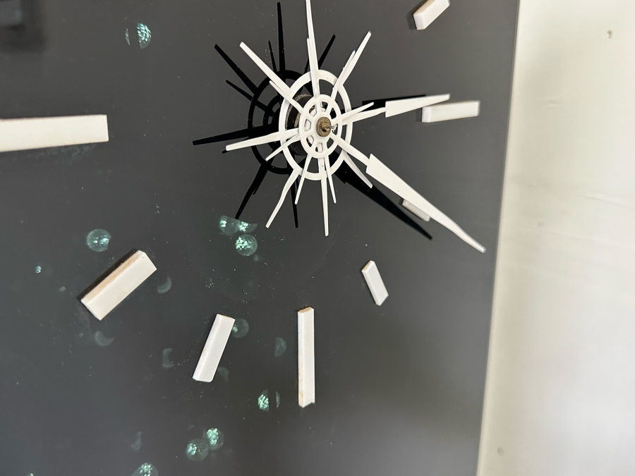 Mid-Century Modern Acrylic Freestanding Corner Clock With Cascading Lights Inside In Manner Of George Nelson 16W X 9D X 63H [Photo 10]