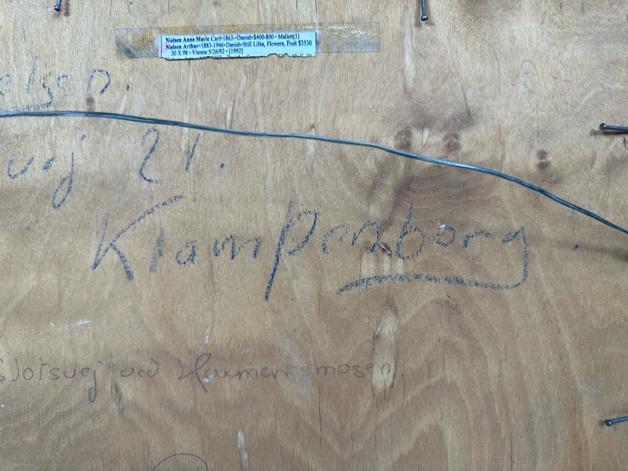 Arthur Nielsen (1883-1946, Denmark) Original Landscape Painting On Canvas Against Board 20 X 15 Framed 23 X 19 Signed 1927 Titled On Verso [Photo 14]