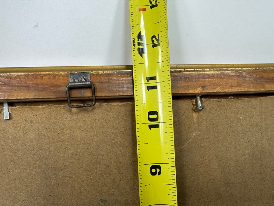 Original Antique Landscape Painting On Board 18 X 11 In Damaged Antique Gilt Frame 20 X 13 Signed R. Charlet? [Photo 18]