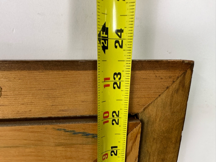 Doris Ruby (B. 1916) Original Desert Landscape Painting On Canvas 20 X 16 Framed 27 X 23 [Photo 14]