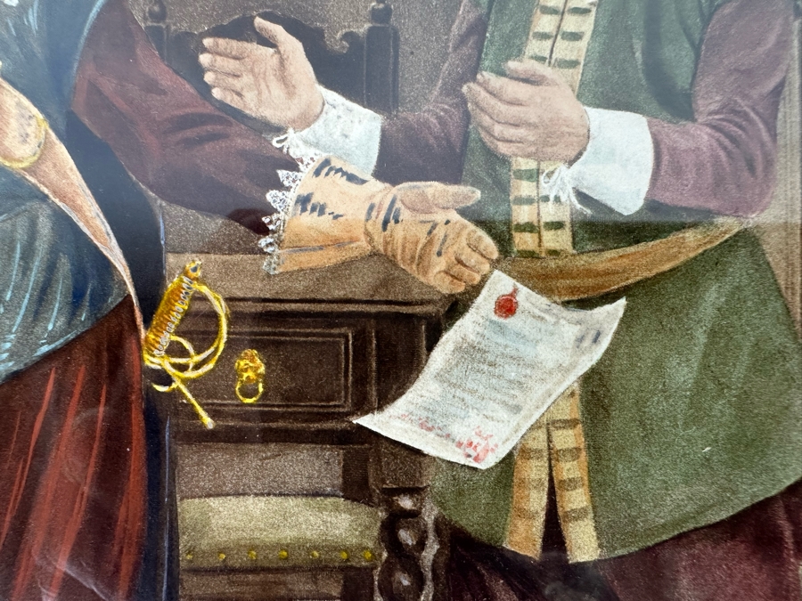 Winfield Scott Lukens (1874-1940, Pennsylvania) Antique 1900 Original Illustration From Barber Of Seville That Portrays Count Almaviva in Act I, Scene X Of Opera Buffa By Gioachino Rossini 9 X 12 Framed 15 X 19 [Photo 14]