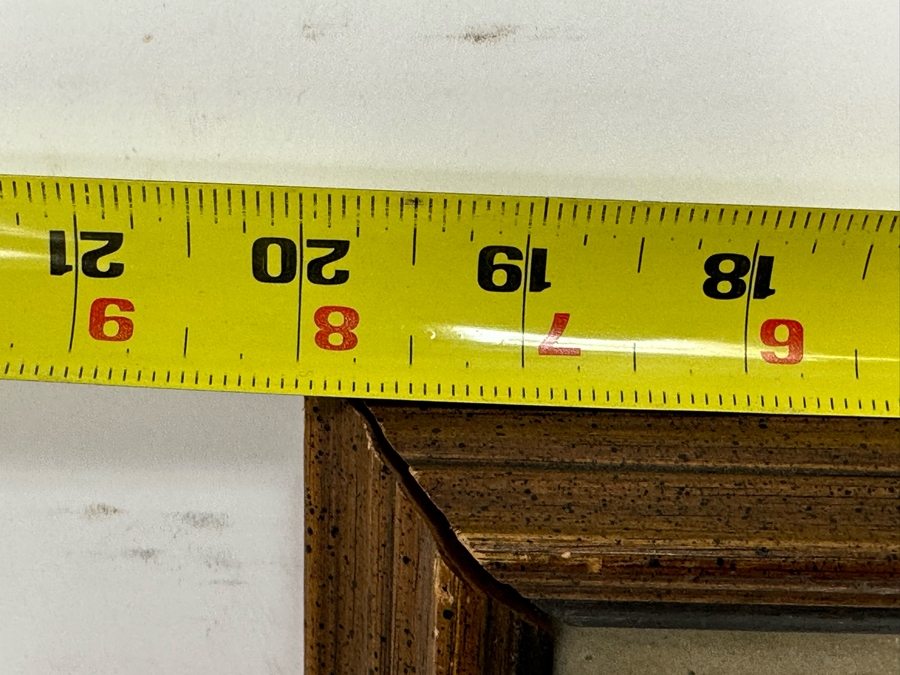 Wallace Fisher Abstract One Of A Kind Paper Monoprint With White Charcoal 16 X 24 Framed 20 X 26 Vintage 1982 With Cert Estimate $1,760 [Photo 16]