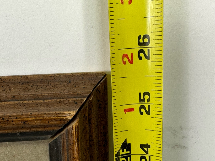 Wallace Fisher Abstract One Of A Kind Paper Monoprint With White Charcoal 16 X 24 Framed 20 X 26 Vintage 1982 With Cert Estimate $1,760 [Photo 17]