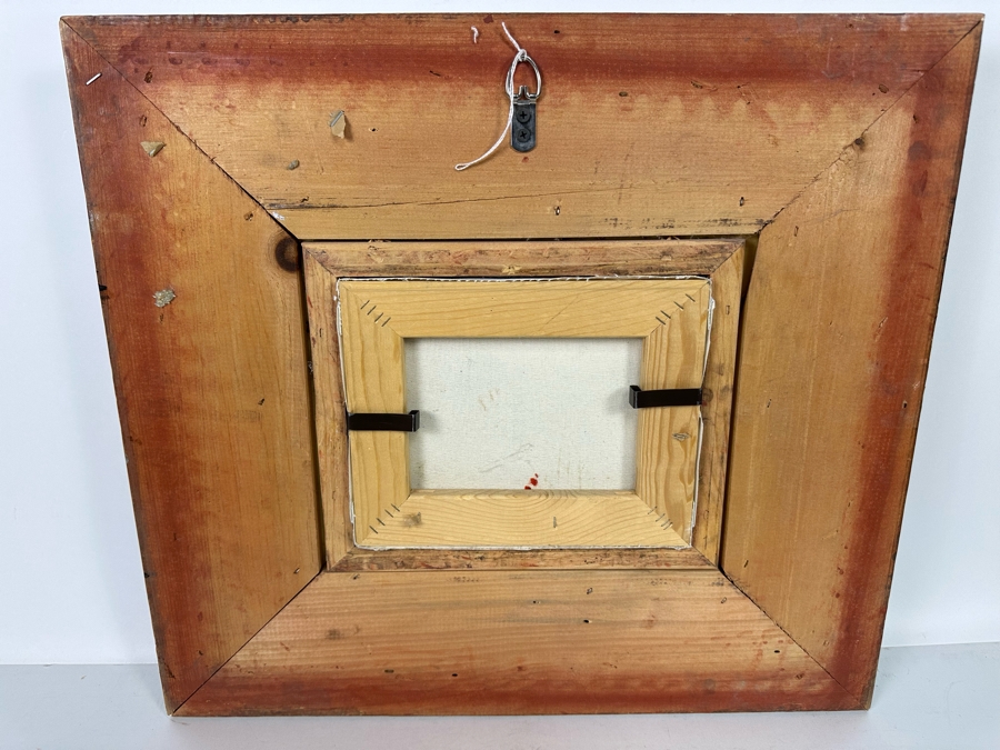 Original Parisian Painting On Canvas Signed W. Matthews 10 X 8 Framed [Photo 18]