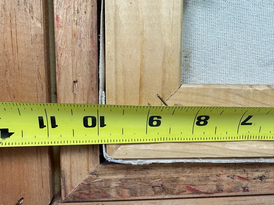 Original Parisian Painting On Canvas Signed W. Matthews 10 X 8 Framed [Photo 16]