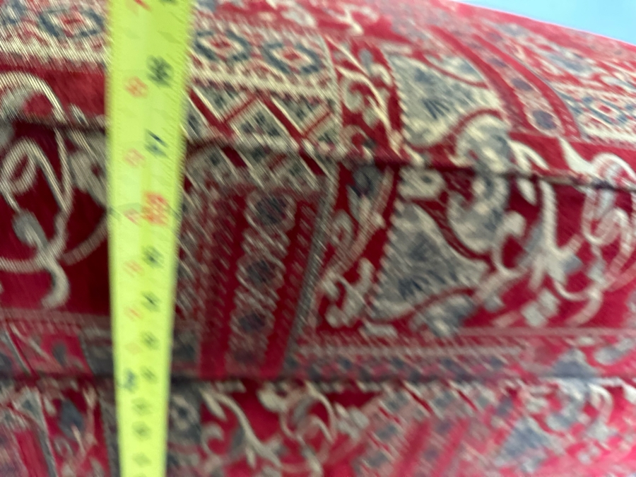 Large Upholstered Wooden Armchair 33W X 34D X 34H With Matching Ottoman 34W X 20D X 19H [Photo 17]