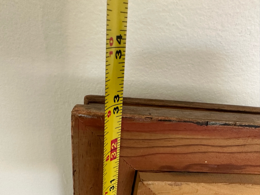 Large Original Impressionist Cityscape Shoreline Painting On Board 48 X 24 Framed 57 X 33 [Photo 20]