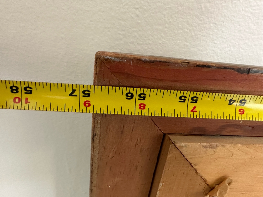 Large Original Impressionist Cityscape Shoreline Painting On Board 48 X 24 Framed 57 X 33 [Photo 19]