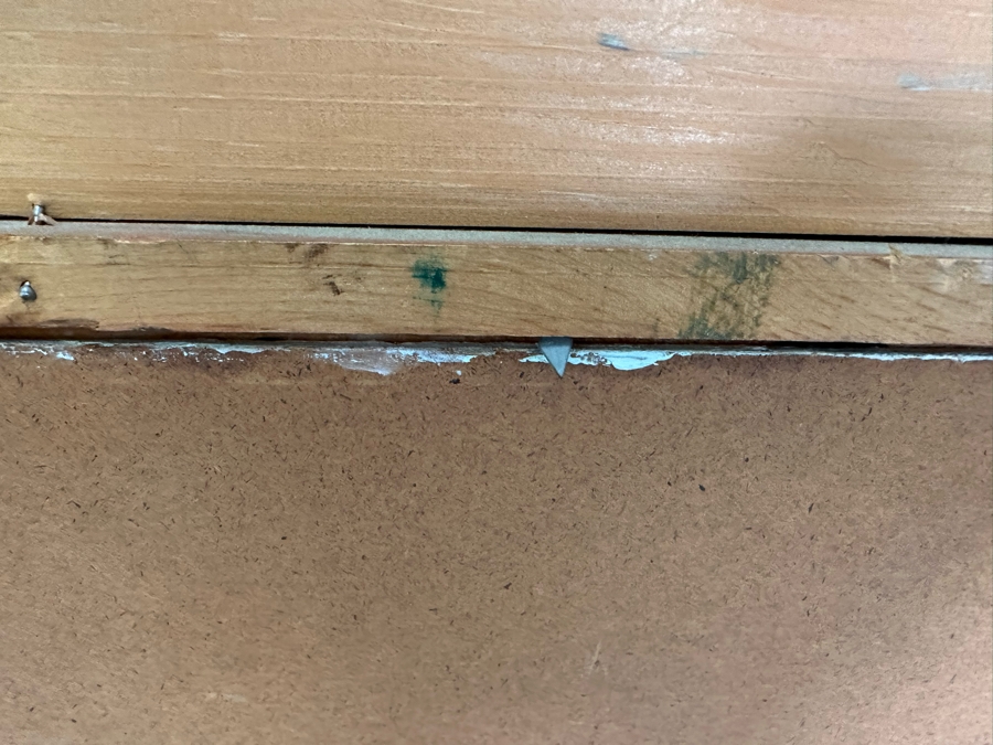 Large Original Impressionist Cityscape Shoreline Painting On Board 48 X 24 Framed 57 X 33 [Photo 17]