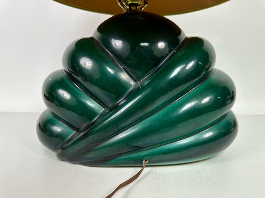 Mid-Century Lamp With Period Lamp Shade (Shade Is Damaged) 15W X 9D X 26H [Photo 10]