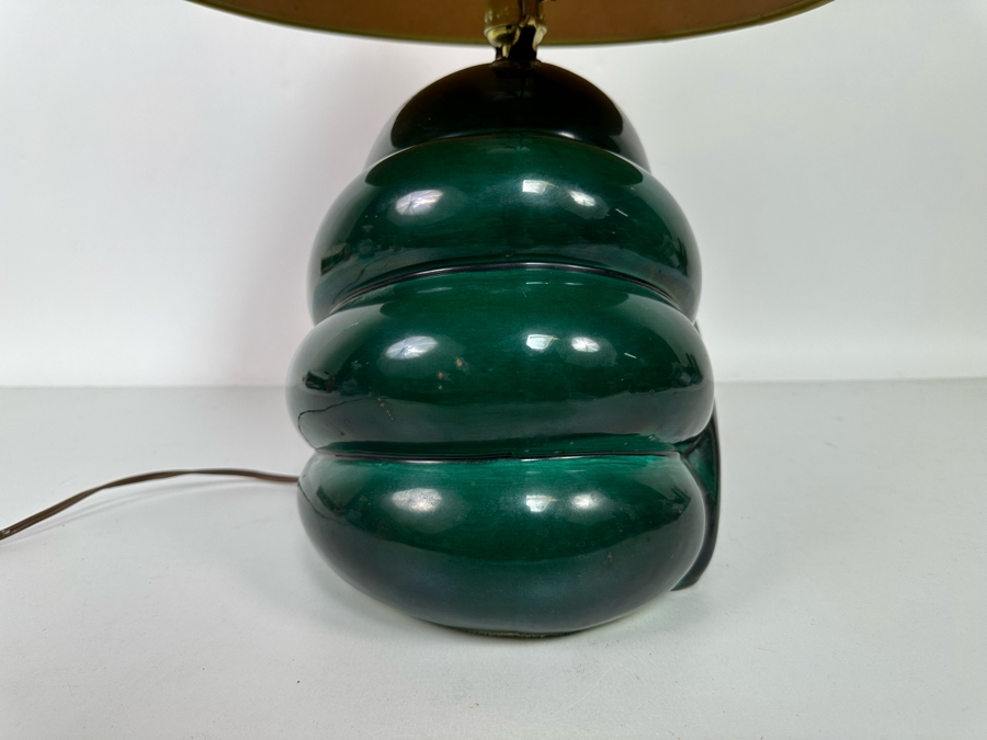 Mid-Century Lamp With Period Lamp Shade (Shade Is Damaged) 15W X 9D X 26H [Photo 9]